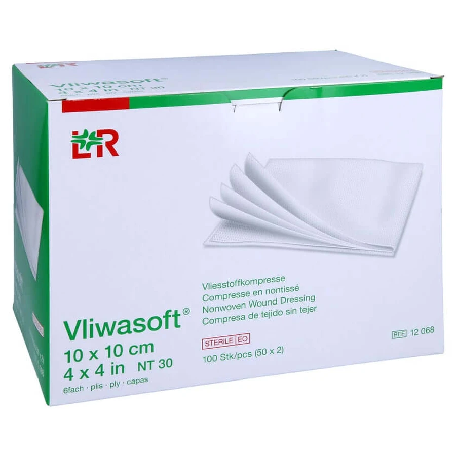 Vliwasoft vlieskompressen steriel 10x10 c 50X2 st.