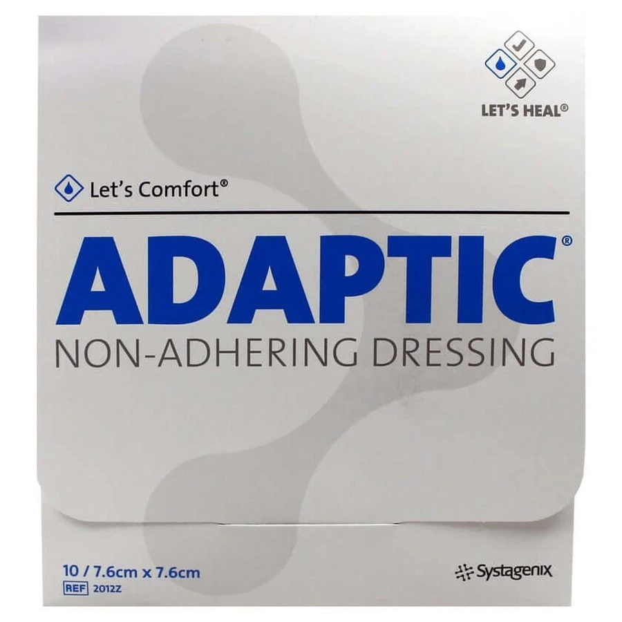 Adaptic 7,6x7,6 cm vochtig wondverband 2 10 st.