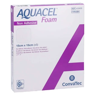 Aquacel Schuim Niet-klevend 15x15 cm Verb 5 st