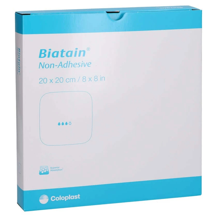 Biatain apósito de espuma 20x20 cm no adhesivo 5 uds.