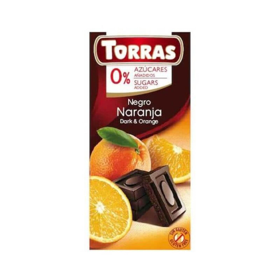 Acquista Cioccolato fondente all'arancia senza zucchero e senza glutine 75g TORRAS Cioccolato fondente all'arancia senza zucchero e senza glutine 75g TORRAS