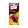 Chocolate negro con azúcar y mango sin gluten 75g TORRAS