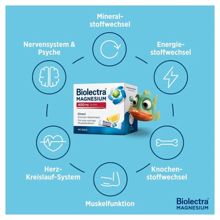 Biolectra Magnesium 400 mg ultra Direct Zitrone vegan 100 St