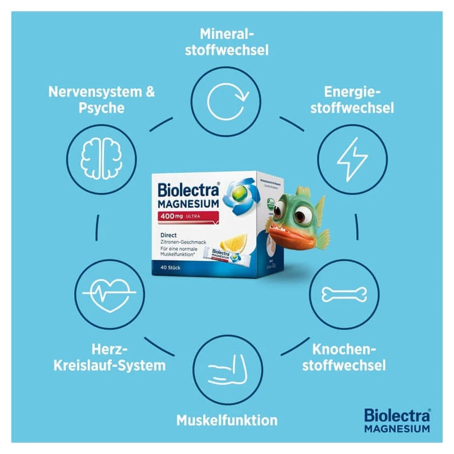 Biolectra Magnesium 400 mg ultra Direct Zitrone vegan 100 St