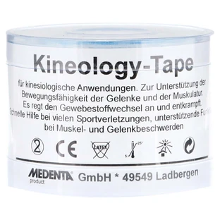 Kineology Tape 5 cmx5 m blauw 1 st