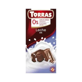 Chocolate con leche sin azúcar y sin gluten 75g