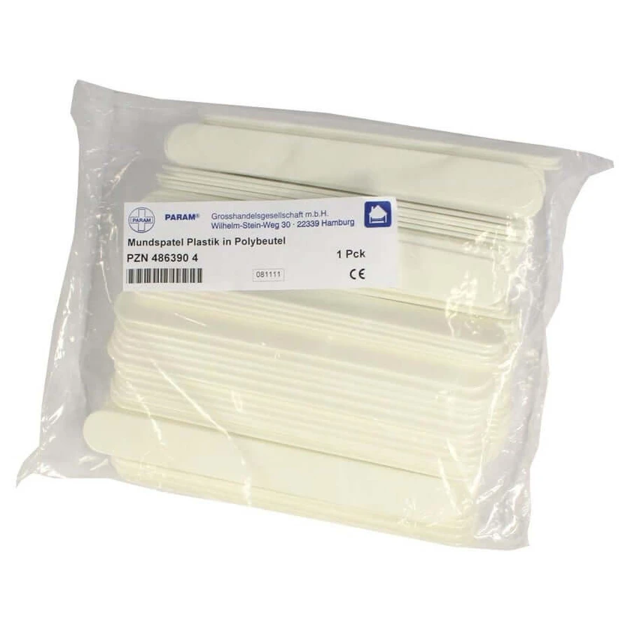 Espátula de boca de plástico 100 uds.