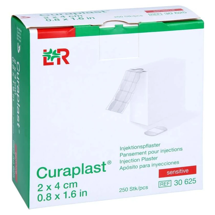 Curaplast Inj. plaster Sensitive 2x4 cm 250 pcs.