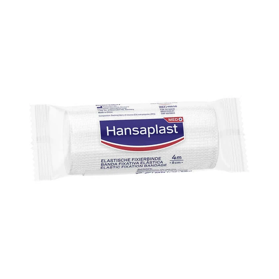 Hansaplast elastische fixatietape gecrept 8 1 st