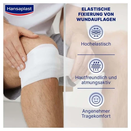 Hansaplast elastische fixatietape gecrept 8 1 st
