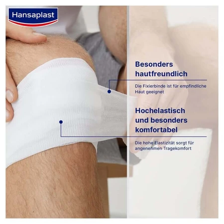 Hansaplast elastische fixatietape gecrept 8 1 st
