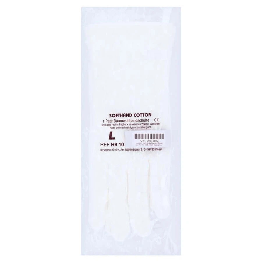 Guantes de algodón talla L 1 par 1 P