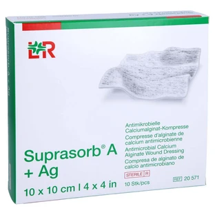 Suprasorb A+Ag Antimic.cal.alginate Compr 10 St