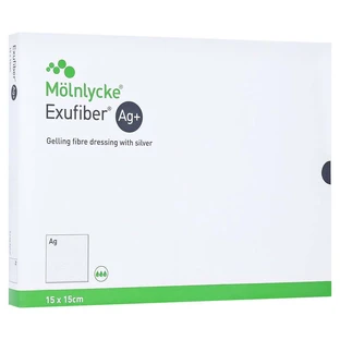 Exufiber Ag+ 15x15 cm gel-image fiber composite 10 pcs.