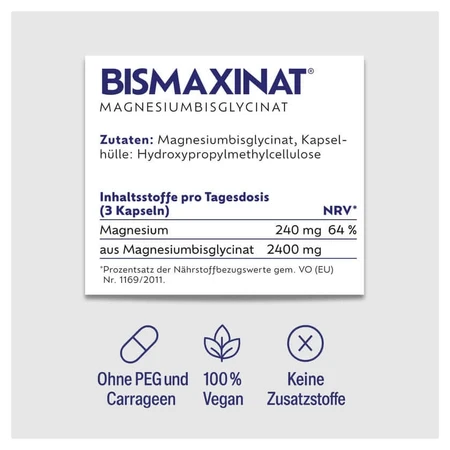 BISMAXINAT® Magnesiumbisglycimat - Magnesium Glyicinat Kapseln 2x200 St