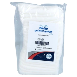 Watte Gefaltet Gelegt 100% Baumwolle 50 g