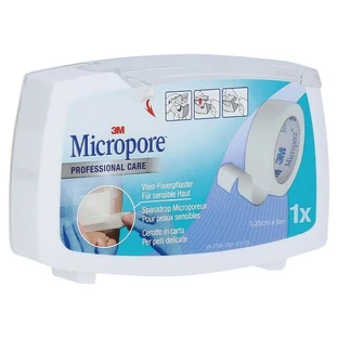 Micropore non-woven plaster, 1.25 cm x 5 m 1 pc