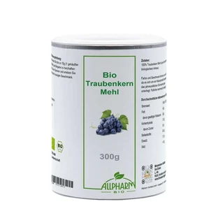 Farine de pépins de raisin biologique Allpharm Premium 300 g