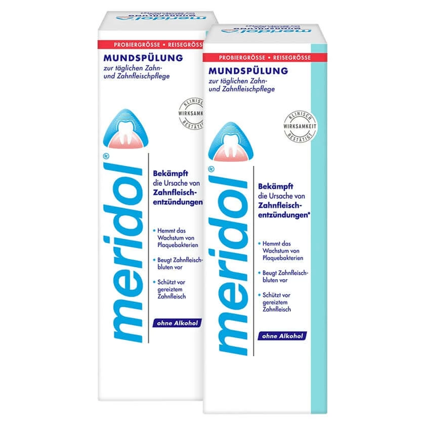 meridol gum protection travel rinse 2X100 ml