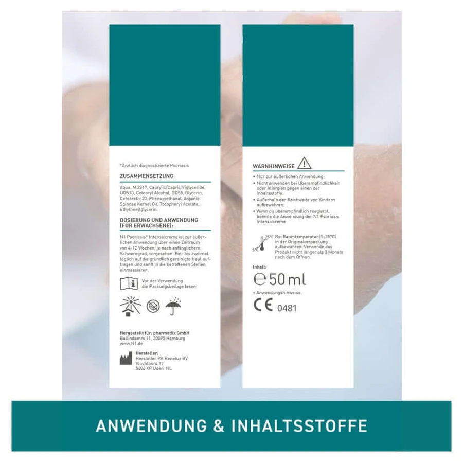 N1 Psoriasis & Neurodermatitis Intensive Cream 50 ml