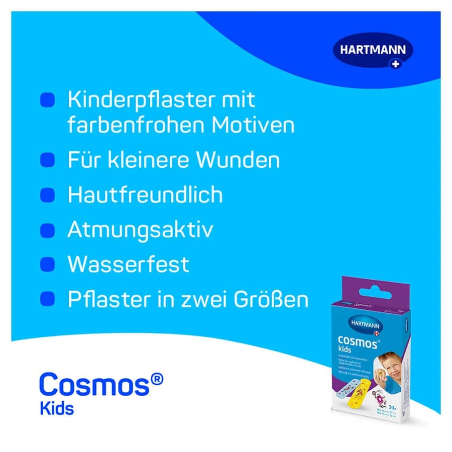 Cosmos kids plaster strips children 20 pcs