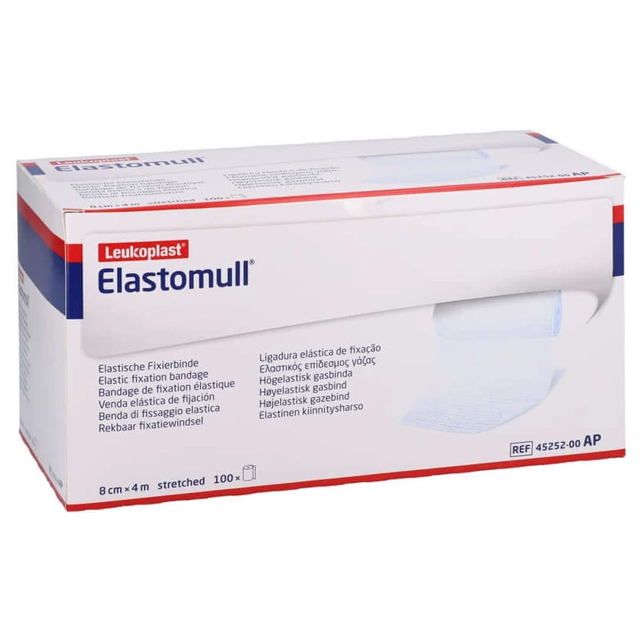 Elastomull 8 cmx4 m bande de fixation élastique 45252 100 pcs.