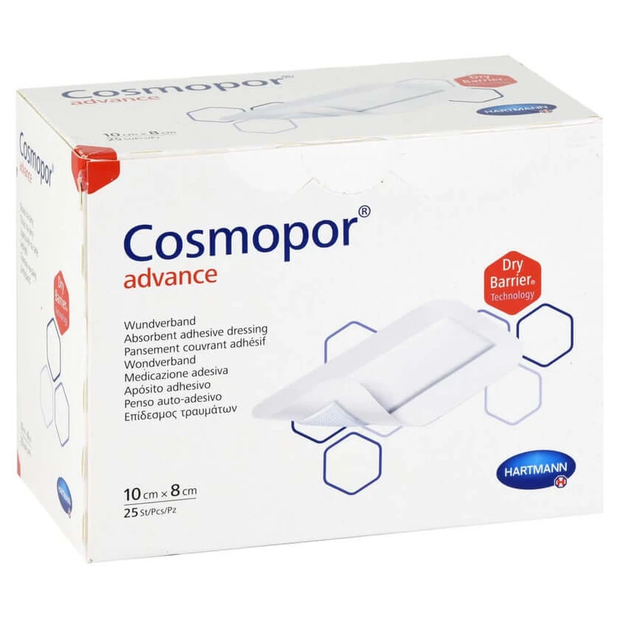 Cosmopor Advance wondverband 8x10 cm 25 st.