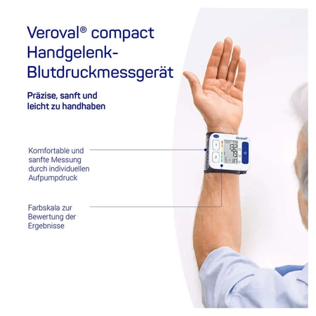 Veroval Compact Wrist Blood Pressure Monitor 1 pc