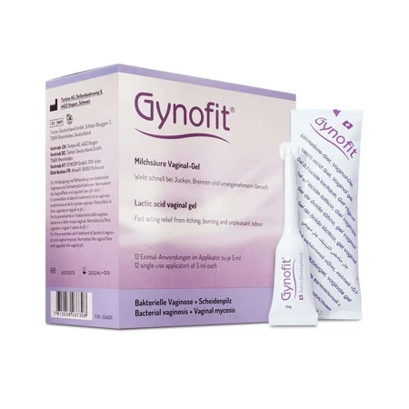 Gynofit gel vaginal à l'acide lactique 12X5 ml