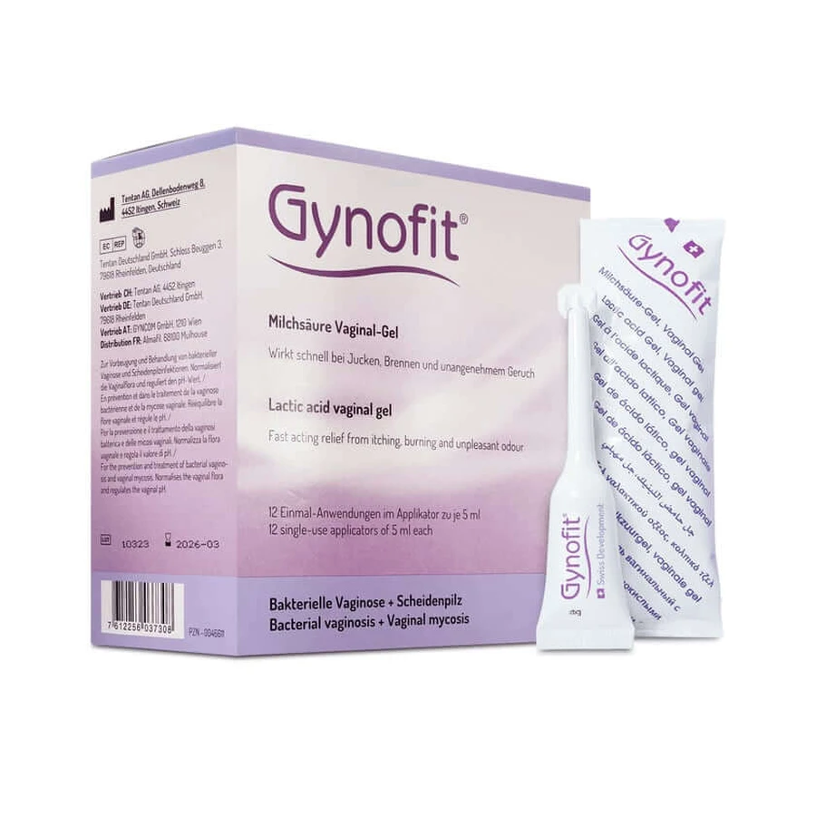 Gynofit gel vaginal à l'acide lactique 12X5 ml