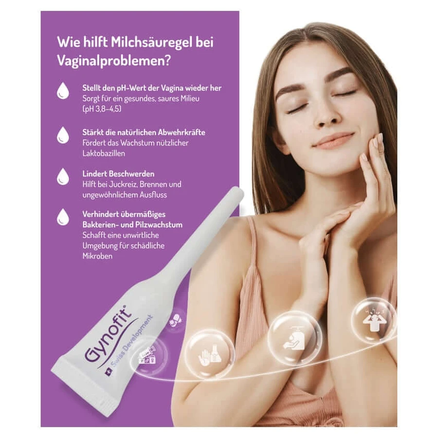 Gynofit gel vaginal à l'acide lactique 12X5 ml