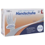 Gloves disposable latex powdered L 100 pcs