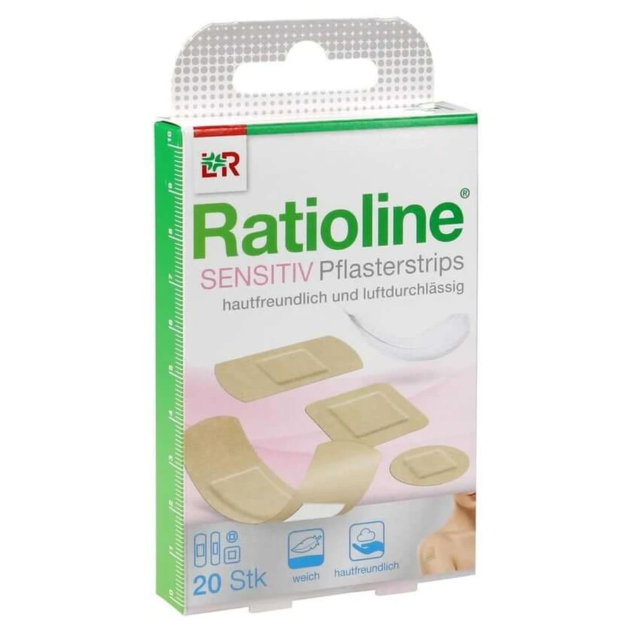 Ratioline Sensitive Pflasterstrips in 4 Größen 20 St