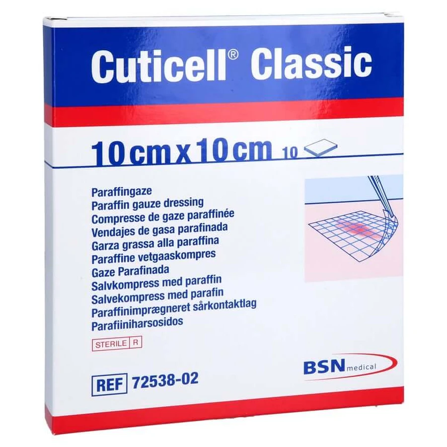 Cuticell Klassiek Wondgaas 10x10 cm 10 st.