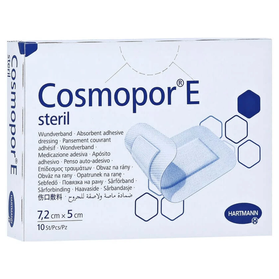 Cosmopor E Sterile Wound Dressing 5x7.2 cm 10 pcs.