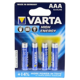 Pilas Micro LR03 AAA 4903 Varta High 4 uds.