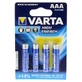 Pilas Micro LR03 AAA 4903 Varta High 4 uds.