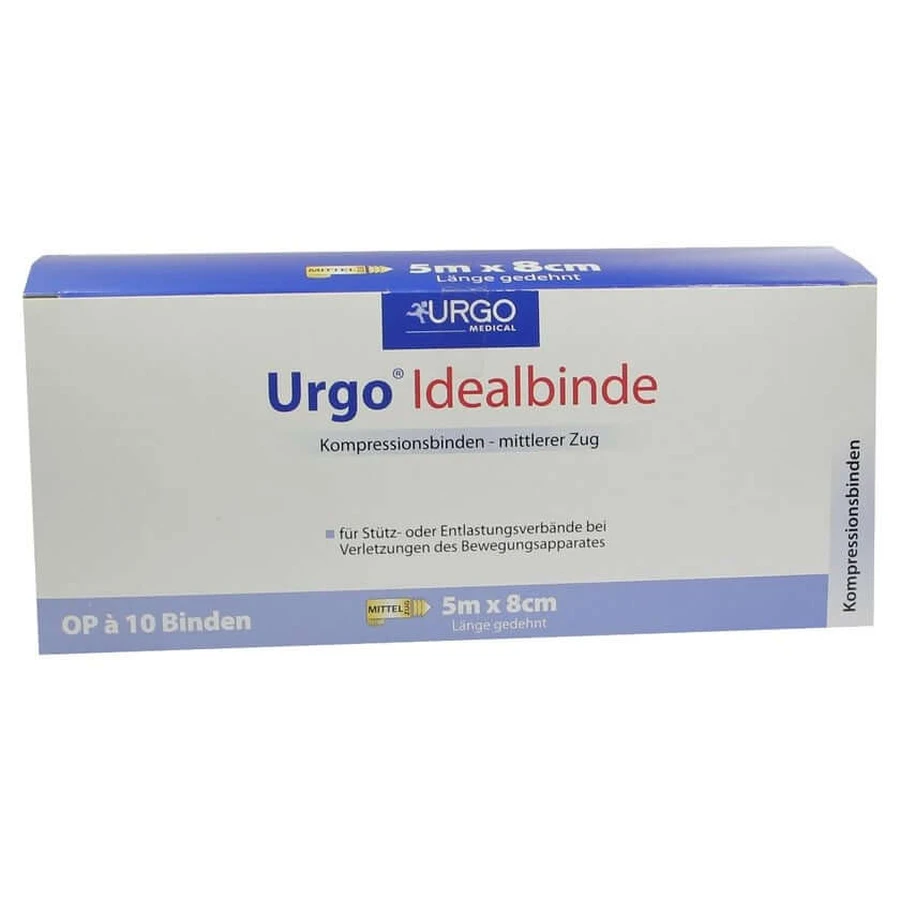 URGO Ideaal zwachtels 8 cmx5 m 10 st.