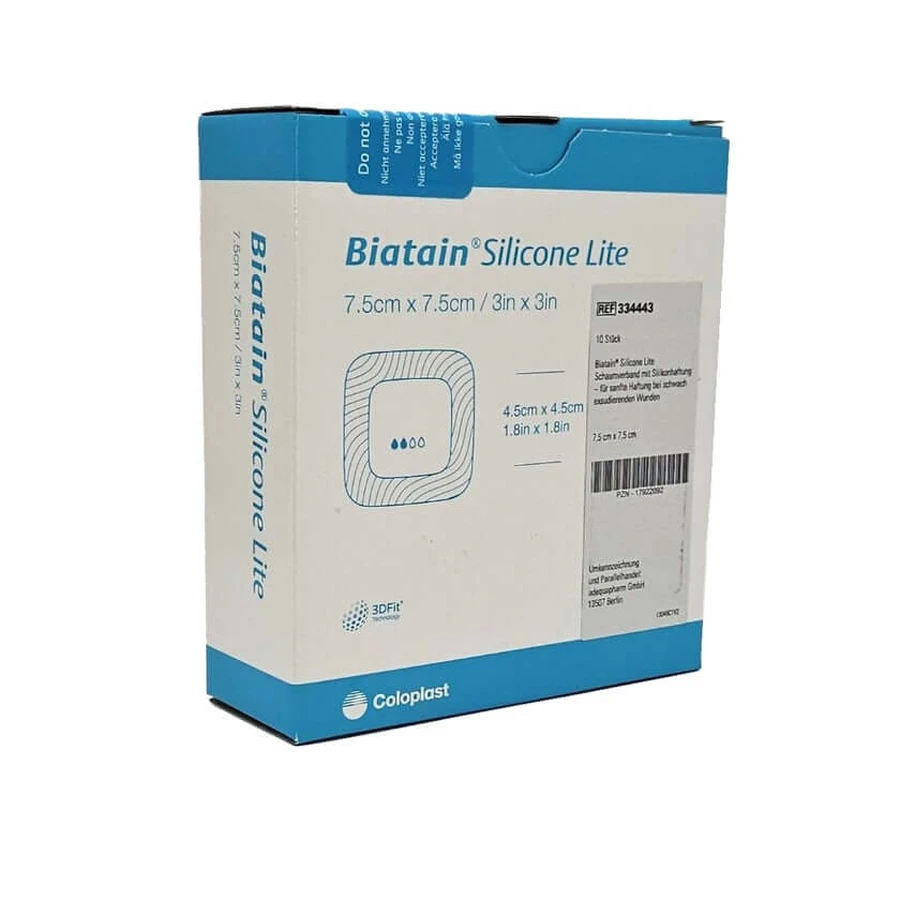 Biatain Silicone Lite schuimverband 7,5x 10 st.