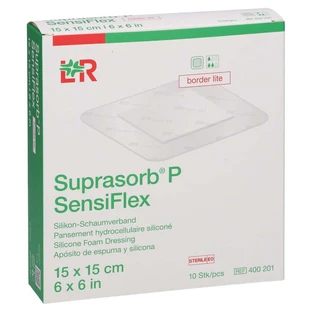 Suprasorb P Sensiflex Border Lite 15x15cm 10 pcs.