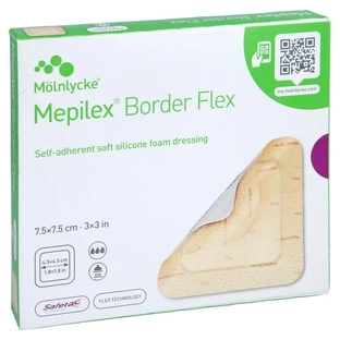 Mepilex Border Flex adhesive foam dressing 7.5x 5 pcs.