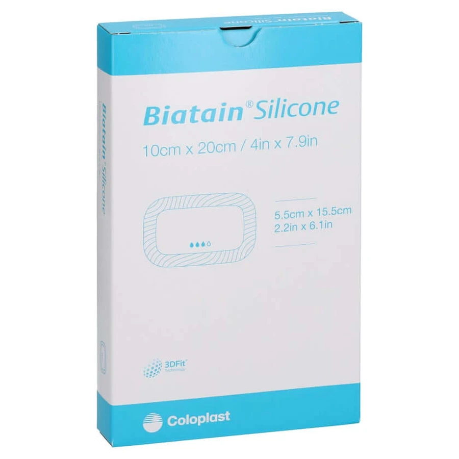 Biatain Silicone Foam Bandage 10x20 Cm 5 pcs