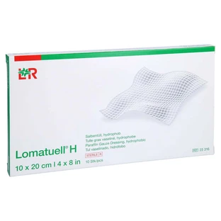 Lomatuell H ointment tulle 10x20 cm sterile 10 pcs.