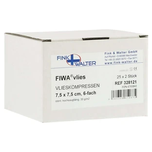 Vlieskompressen steriel 7,5x7,5 cm 6-voudig 25X2 st.