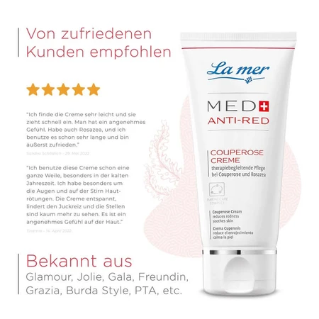 La mer MED+ ANTI-RED Couperose Creme ohne Parfum 50 ml