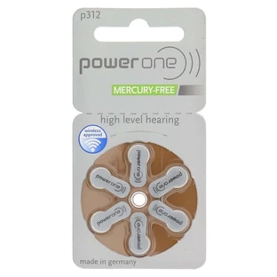 Batteries Hör Powerone 312 6 pcs