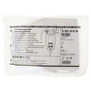 Sac de jambe 500 ml stérile 65 cm tube 1 pc