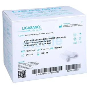 Ligasano puntera blanca 2.5x6 cm ste 12 uds