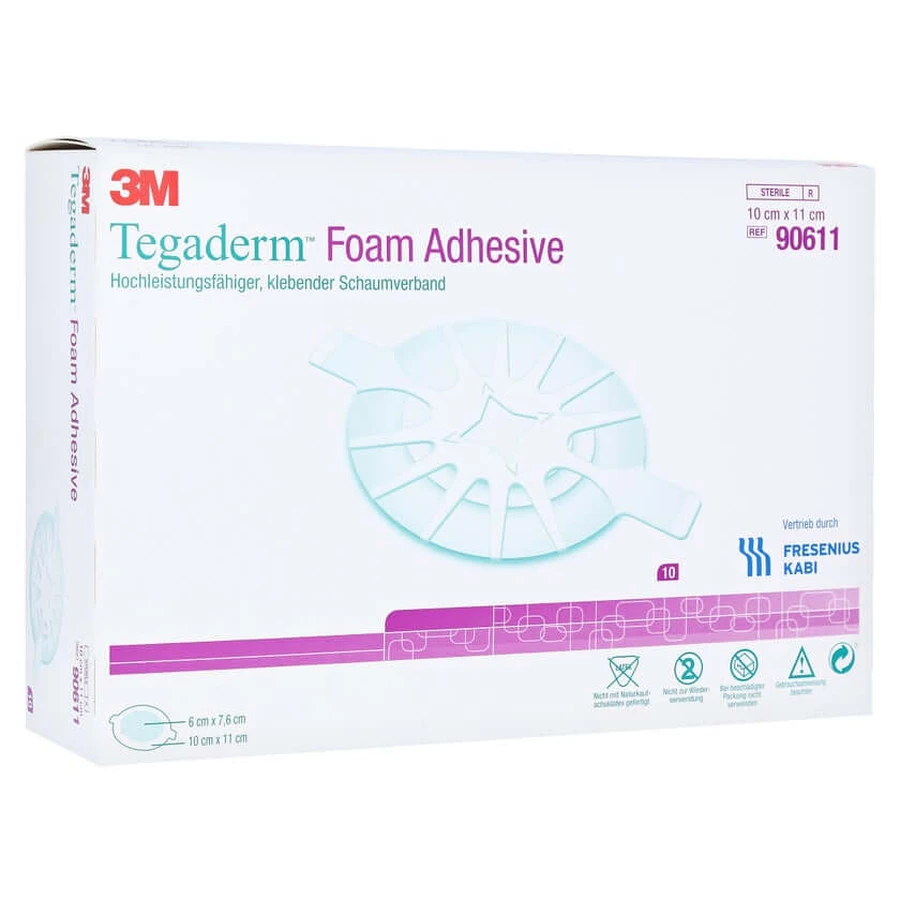 Tegaderm Foam Adhesive FK 10x11 cm oval 10 pcs.