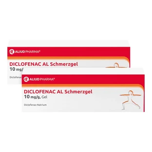 Diclofenaco AL gel para el dolor 10mg 2X150 g